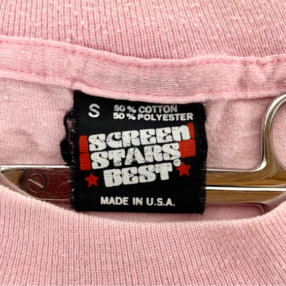 Vintage 1987 Pink Seattle Christian Youth T-Shirt Single Stitch Screen Star S - Picture 13 of 14